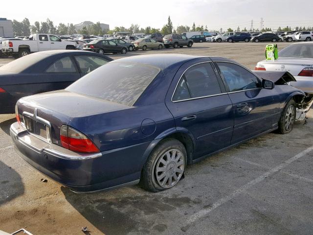 1LNHM86S64Y642756 - 2004 LINCOLN LS BLUE photo 4