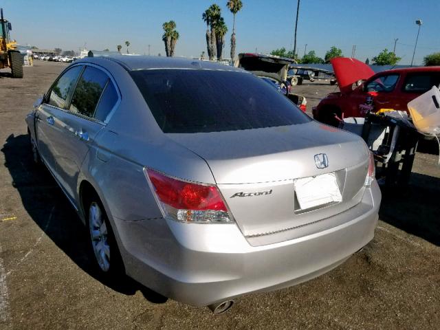 1HGCP3F88AA012854 - 2010 HONDA ACCORD EXL SILVER photo 3