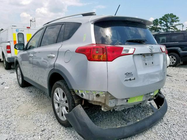 2T3YFREV4EW076527 - 2014 TOYOTA RAV4 LIMIT WHITE photo 3