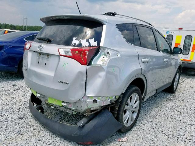 2T3YFREV4EW076527 - 2014 TOYOTA RAV4 LIMIT WHITE photo 4