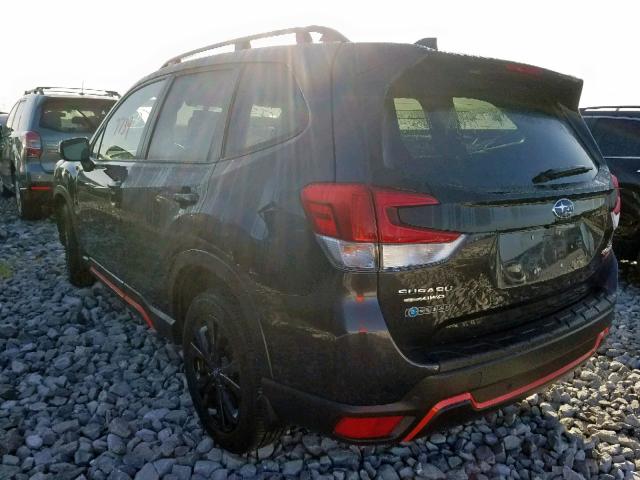 JF2SKAPC2KH423273 - 2019 SUBARU FORESTER S GRAY photo 3