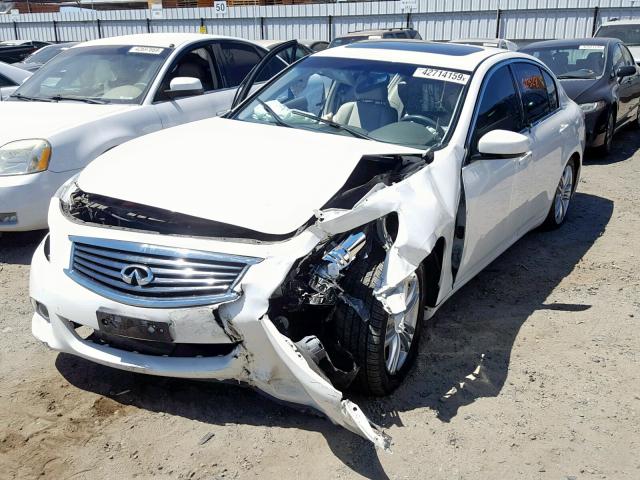 JN1CV6AP7CM934153 - 2012 INFINITI G37 BASE WHITE photo 2