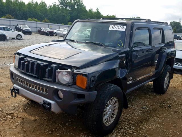 5GTEN13E598104656 - 2009 HUMMER H3 BLACK photo 2