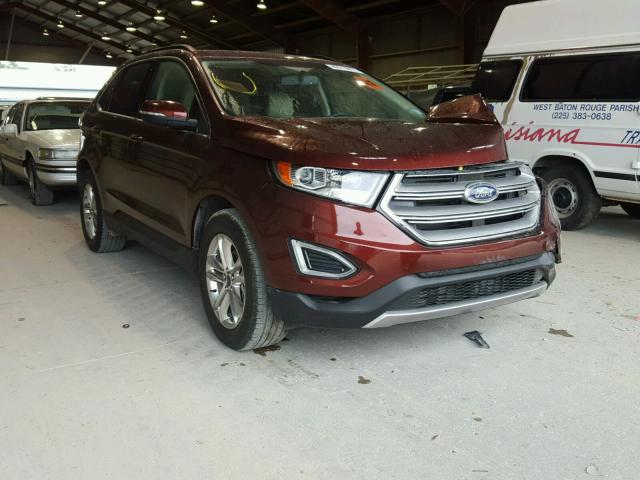 2FMTK3J90FBB15089 - 2015 FORD EDGE SEL BROWN photo 1