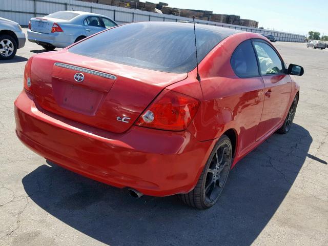 JTKDE177750051815 - 2005 TOYOTA SCION TC წითელი ფოტო 4