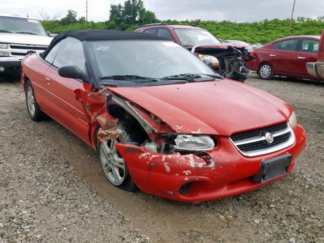 3C3EL55H6VT518265 - 1997 CHRYSLER SEBRING JX RED photo 1