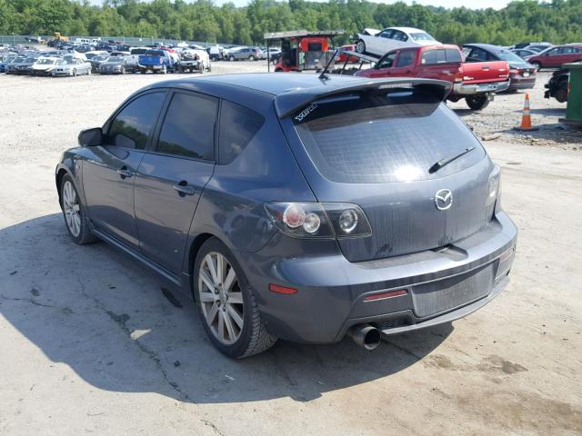 JM1BK34L881106873 - 2008 MAZDA SPEED 3 GRAY photo 3