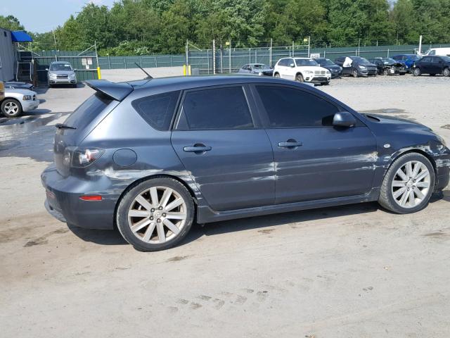 JM1BK34L881106873 - 2008 MAZDA SPEED 3 GRAY photo 9