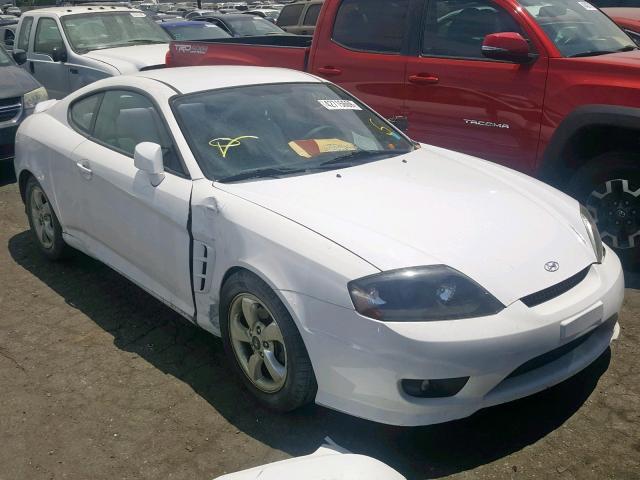 KMHHM65D66U220701 - 2006 HYUNDAI TIBURON GS WHITE photo 1