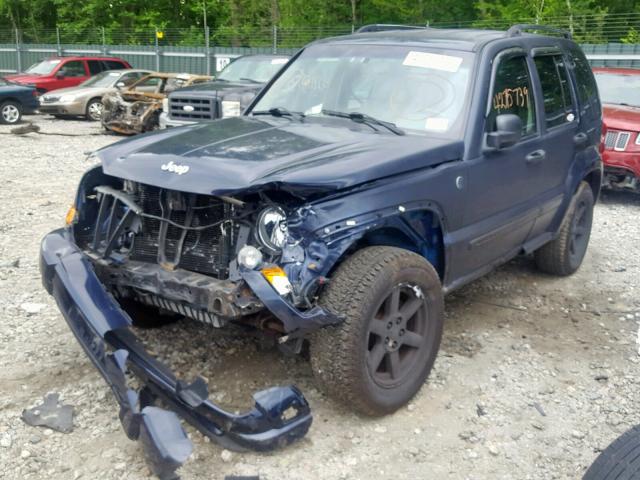 1J4GL58K17W523814 - 2007 JEEP LIBERTY LI BLACK photo 2