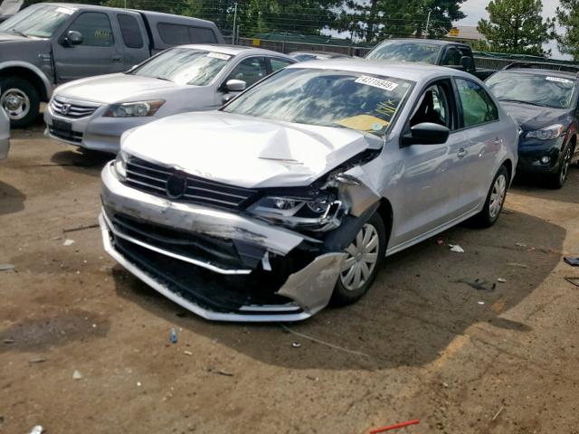 3VW2K7AJ6FM324317 - 2015 VOLKSWAGEN JETTA BASE SILVER photo 2