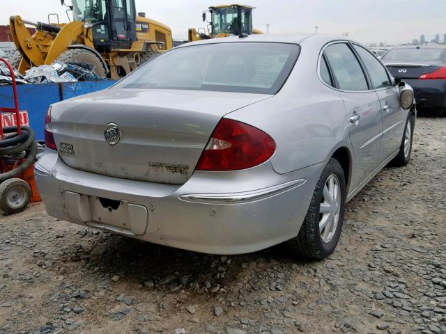 2G4WD582X61229974 - 2006 BUICK LACROSSE C SILVER photo 4