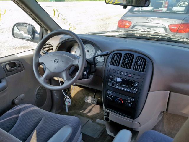 1D4GP25323B140443 - 2003 DODGE CARAVAN SE BLUE photo 9