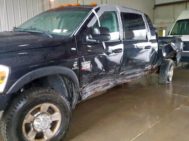 3D7KS29C17G761854 - 2007 DODGE RAM 2500 BLACK photo 9