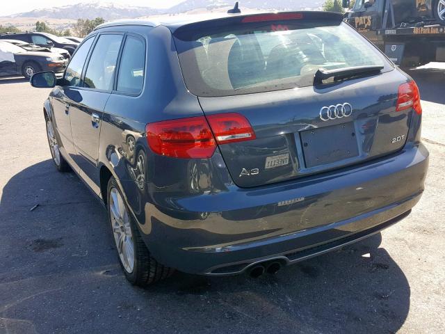 WAUKFAFMXCA008223 - 2012 AUDI A3 PREMIUM BLUE photo 3