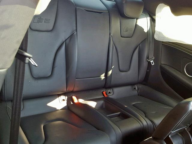 WAUVVAFR7BA073699 - 2011 AUDI S5 PRESTIG WHITE photo 6