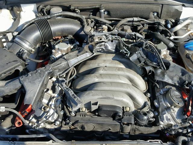 WAUVVAFR7BA073699 - 2011 AUDI S5 PRESTIG WHITE photo 7