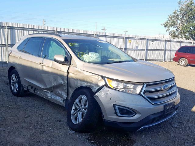 2FMPK3J98JBB58458 - 2018 FORD EDGE SEL GOLD photo 1