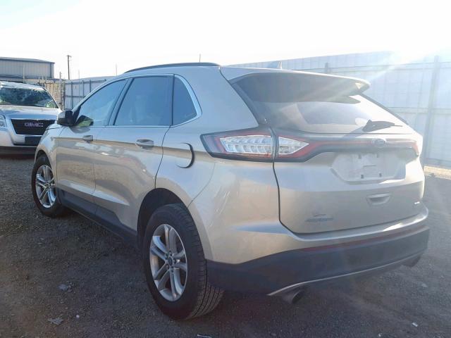 2FMPK3J98JBB58458 - 2018 FORD EDGE SEL GOLD photo 3