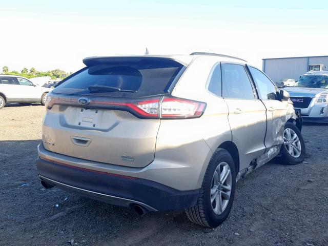 2FMPK3J98JBB58458 - 2018 FORD EDGE SEL GOLD photo 4