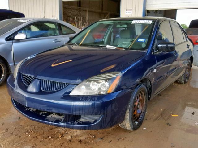 JA3AJ26E65U036449 - 2005 MITSUBISHI LANCER ES BLUE photo 2