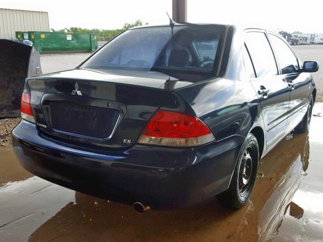 JA3AJ26E65U036449 - 2005 MITSUBISHI LANCER ES BLUE photo 4