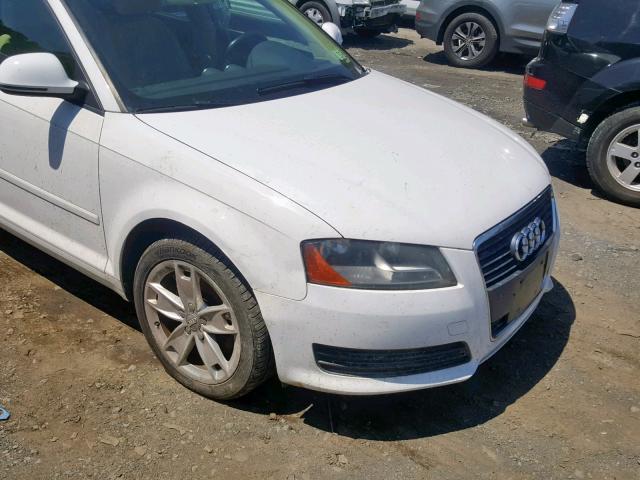 WAUHF98P19A066195 - 2009 AUDI A3 2.0T WHITE photo 9