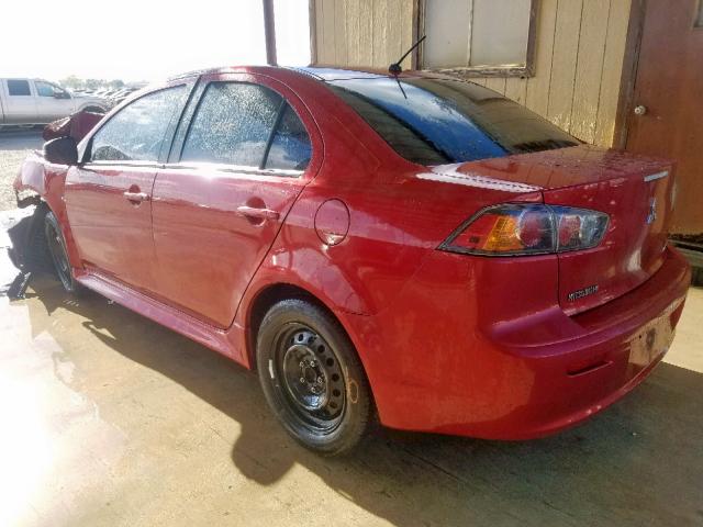 JA32U2FU8FU008740 - 2015 MITSUBISHI LANCER ES RED photo 3