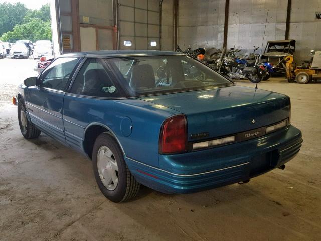 1G3WH14T3ND339395 - 1992 OLDSMOBILE CUTLASS SU TEAL photo 3
