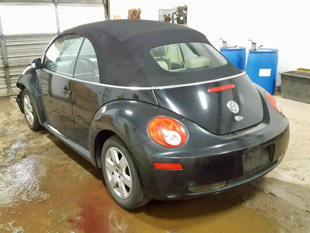 3VWRG31Y37M402379 - 2007 VOLKSWAGEN NEW BEETLE შავი ფოტო 3