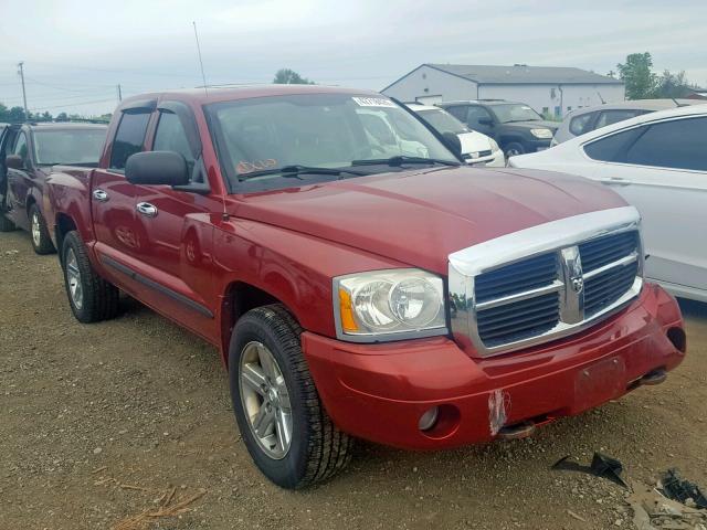 1D7HW48P37S267423 - 2007 DODGE DAKOTA QUA RED photo 1