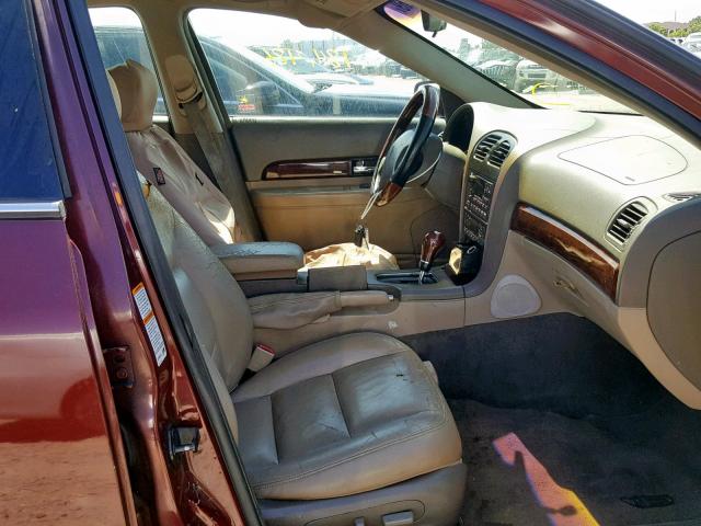 1LNHM86S6YY921212 - 2000 LINCOLN LS წითელი ფოტო 5