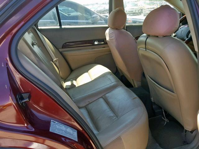 1LNHM86S6YY921212 - 2000 LINCOLN LS წითელი ფოტო 6
