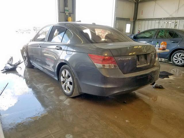 1HGCP26859A122329 - 2009 HONDA ACCORD EXL GRAY photo 3