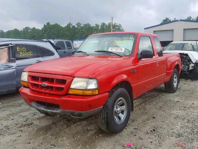 1FTYR14V3YTA85575 - 2000 FORD RANGER SUP RED photo 2