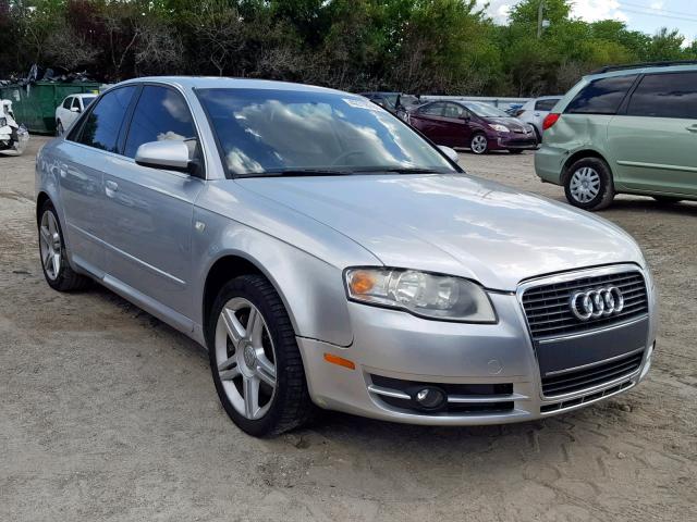 WAUAF78E28A049716 - 2008 AUDI A4 2.0T SILVER photo 1