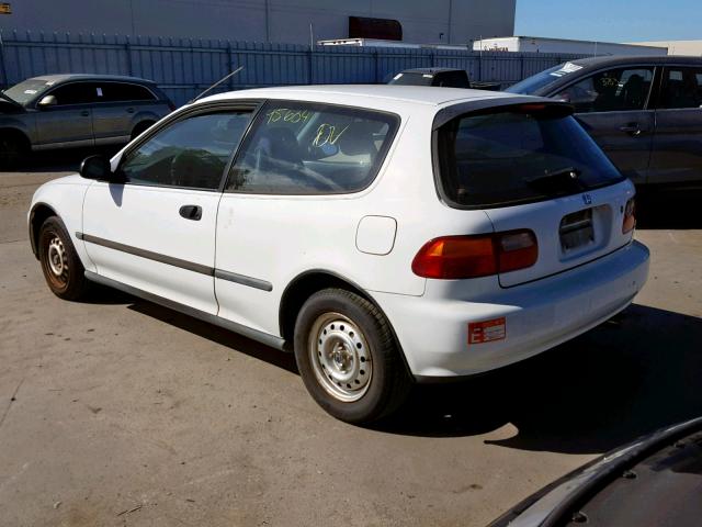 2HGEH2462PH533564 - 1993 HONDA CIVIC DX WHITE photo 3