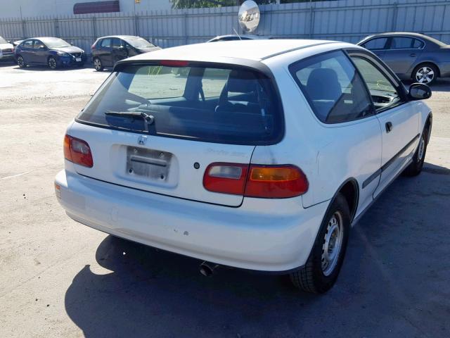 2HGEH2462PH533564 - 1993 HONDA CIVIC DX WHITE photo 4