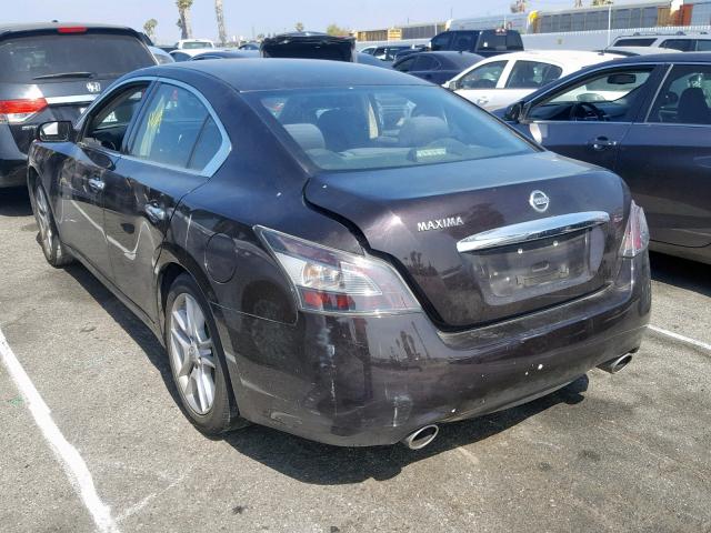 1N4AA5AP9EC430373 - 2014 NISSAN MAXIMA S BURGUNDY photo 3