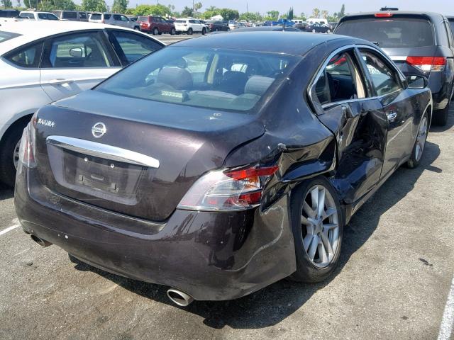 1N4AA5AP9EC430373 - 2014 NISSAN MAXIMA S BURGUNDY photo 4