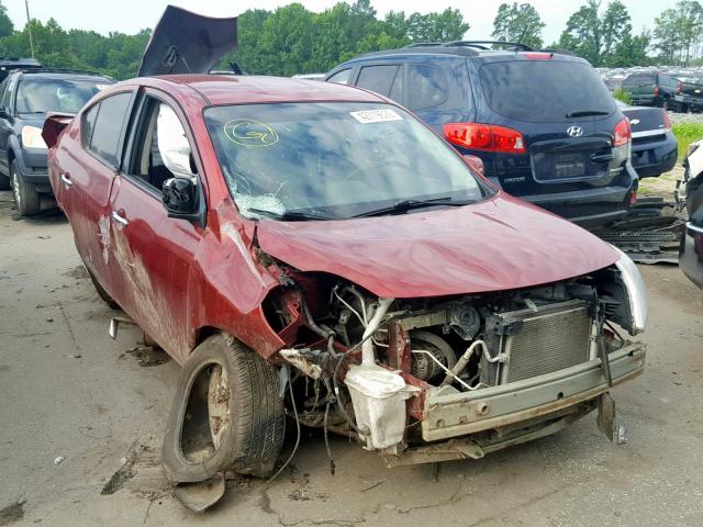 3N1CN7AP2EL812514 - 2014 NISSAN VERSA S/S RED photo 1