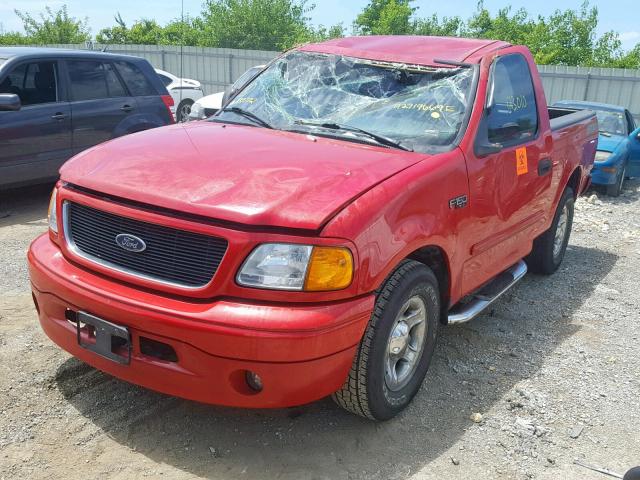 2FTRF17224CA39772 - 2004 FORD F-150 HERI RED photo 2