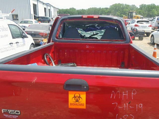 2FTRF17224CA39772 - 2004 FORD F-150 HERI RED photo 6