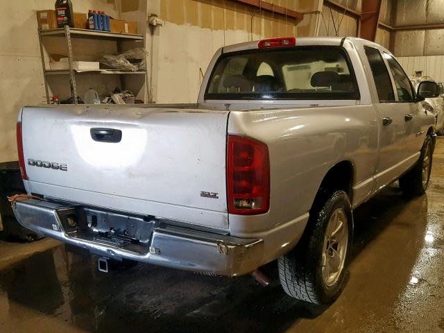 1D7HA18D64S623586 - 2004 DODGE RAM 1500 S SILVER photo 4