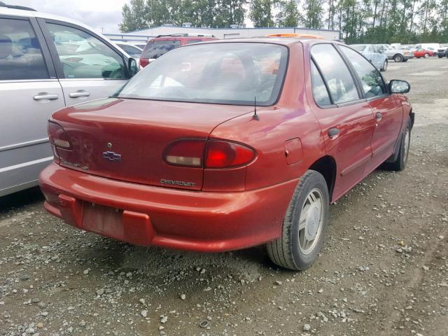 1G1JF52T0T7224395 - 1996 CHEVROLET CAVALIER L RED photo 4