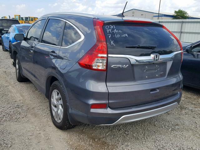 2HKRM3H70FH531466 - 2015 HONDA CR-V EXL GRAY photo 3