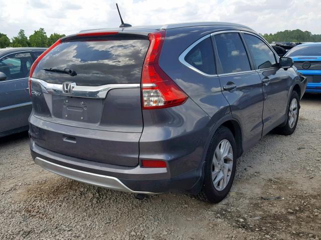 2HKRM3H70FH531466 - 2015 HONDA CR-V EXL GRAY photo 4