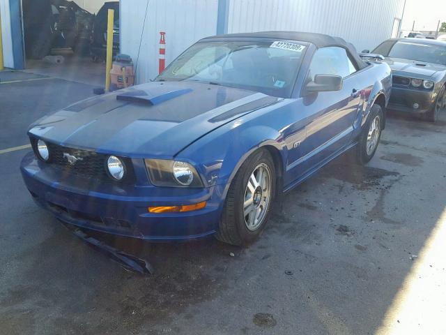 1ZVHT85H385123035 - 2008 FORD MUSTANG GT BLUE photo 2