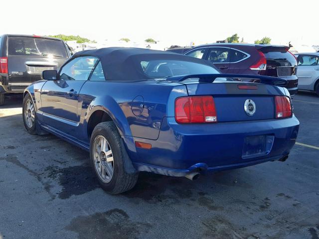 1ZVHT85H385123035 - 2008 FORD MUSTANG GT BLUE photo 3