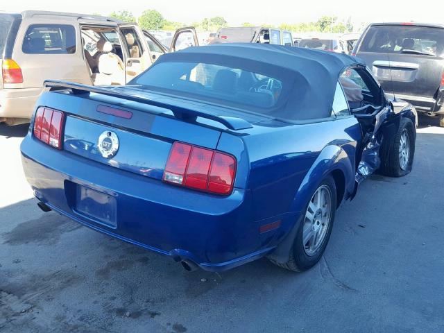 1ZVHT85H385123035 - 2008 FORD MUSTANG GT BLUE photo 4